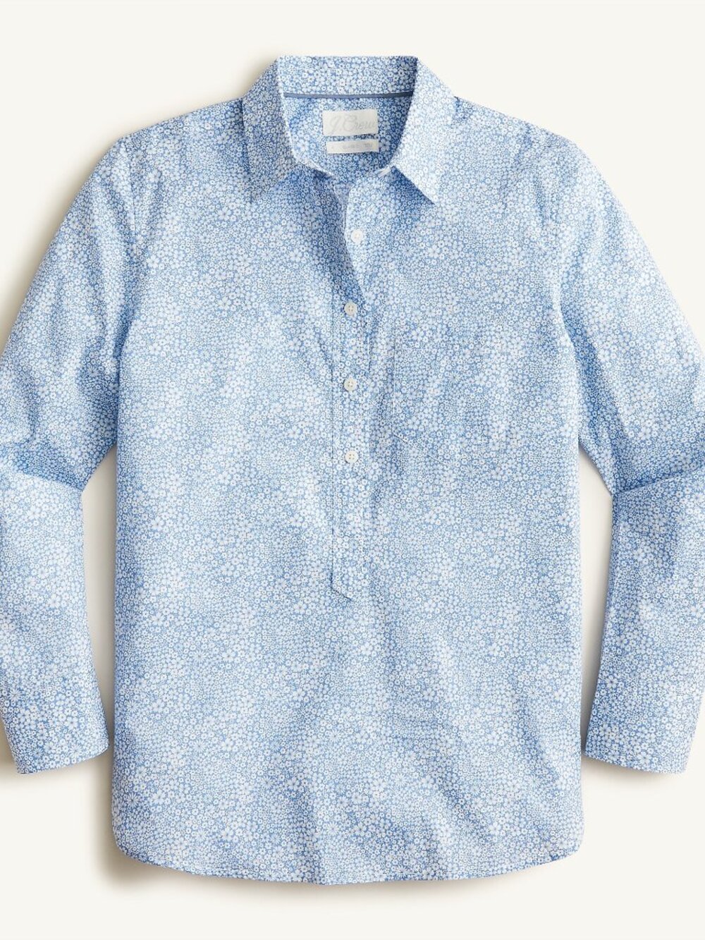 JCrew Classic-fit organic cotton popover in Liberty® Jacqueline's Blossom print